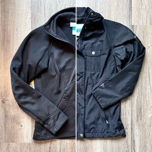 2-Piece Set | Columbia | Black Interchange Jacket + Shell | XS